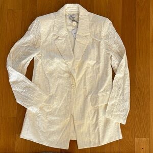 WeWoreWhat Ivory Lace Blazer